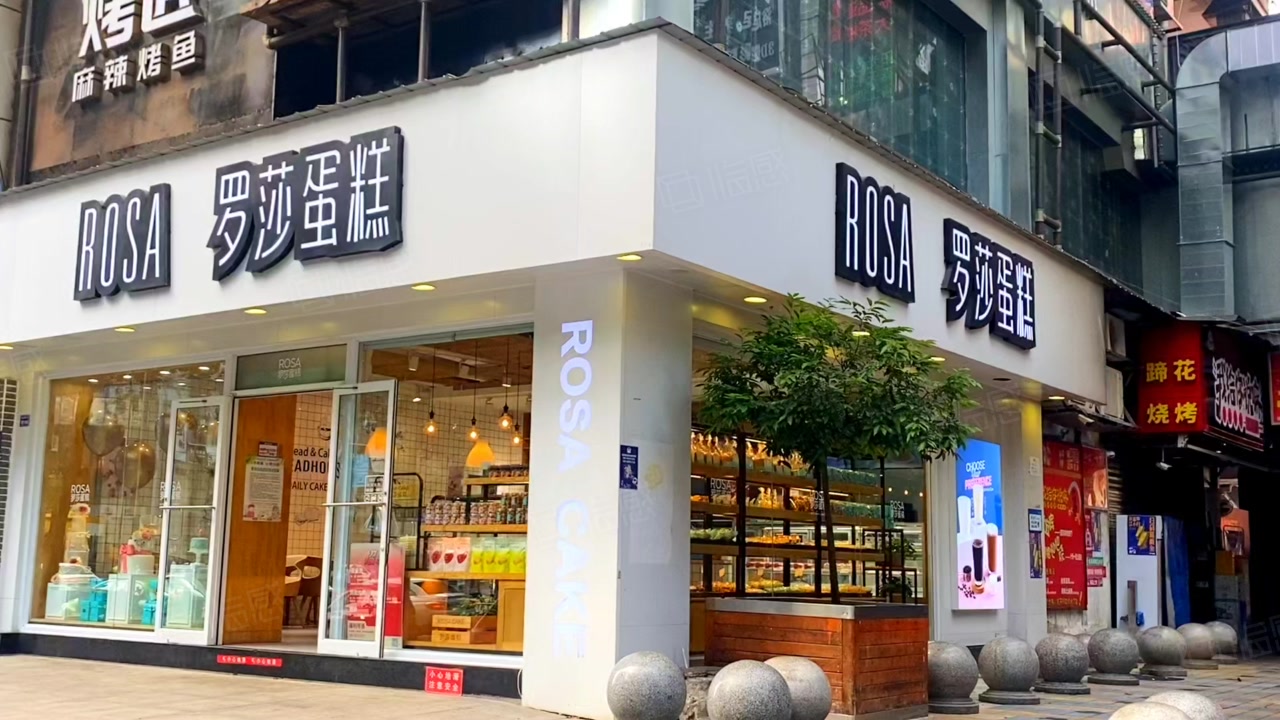 【11图】建设路百亿商圈(罗莎蛋糕)年12,临街大转角全业态6米层高